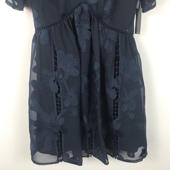 NWT Lovers + Friends Floral Wishful Mini Dress in Navy Size XS - Picture 7 of 12